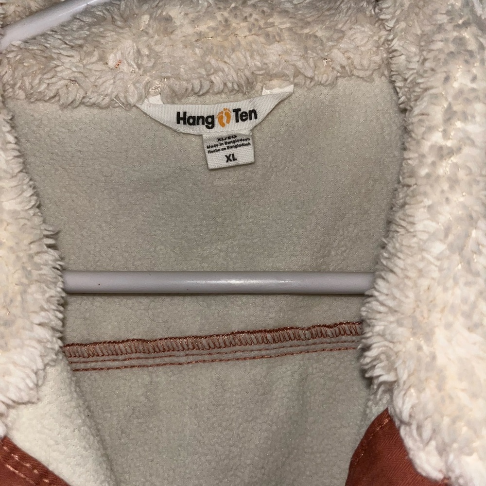 Hang Ten Rust Jacket with Cream Collar - Picture 2 of 2